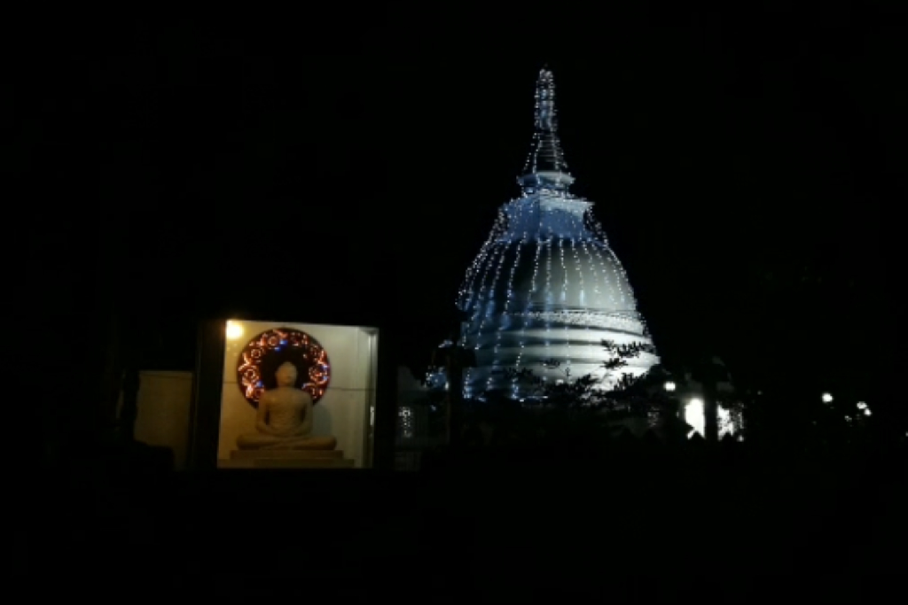 Bimbaramaya Stupa Light Decorations